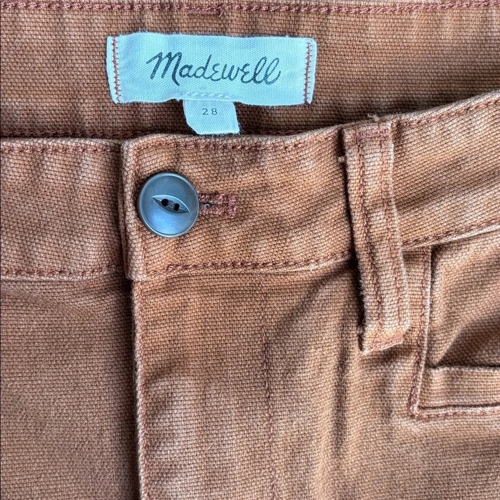Madewell High Rise Slim Emmett Tapered Pants in Warm Toffee, 28 - Picture 10 of 11